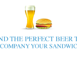 1- beer and sandwich