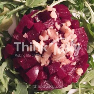 Beet tartare- the vegetarian version of the classic beef tartare