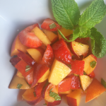 Strawberry Nectarine Salad with Mint