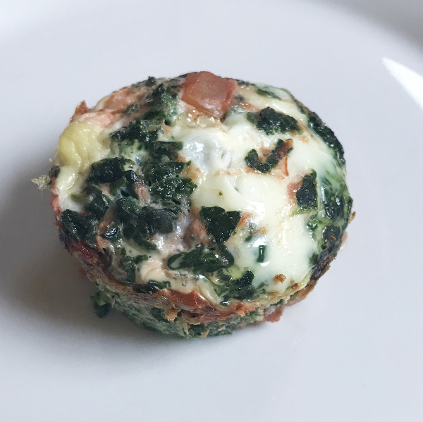 Spinach & Salsa Egg White Muffins | Think Tasty