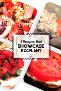 Eggplant Salsa, Baba Ghanoush, Grilled Eggplant Parmesan Sandwich, and Warm Eggplant & Goat Cheese are 4 great ways to cook with eggplant