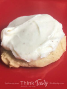 frosted eggnog cookies