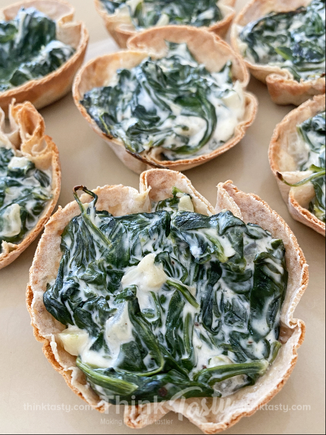 spinach and goat cheese mini tarts