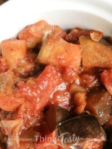 Eggplant and Tomato Sauté with a Spicy Kick