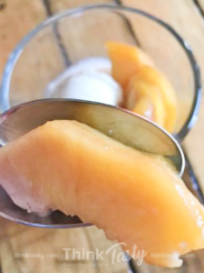 peaches infused with bourbon and vanilla