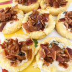 Polenta Cups Stuffed Full with Blue Cheese and Bacon