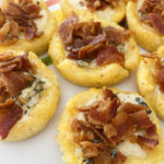 Polenta Cups Stuffed Full with Blue Cheese and Bacon 3