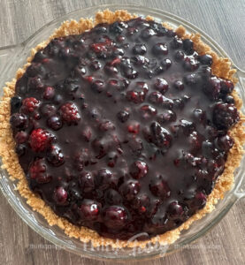 two berry cream cheese pie