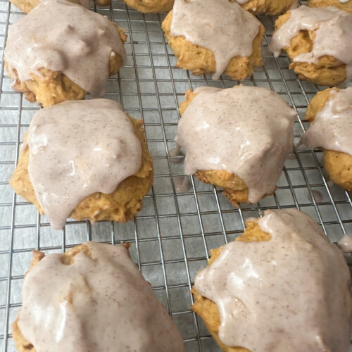 the best glazed pumpkin cookies