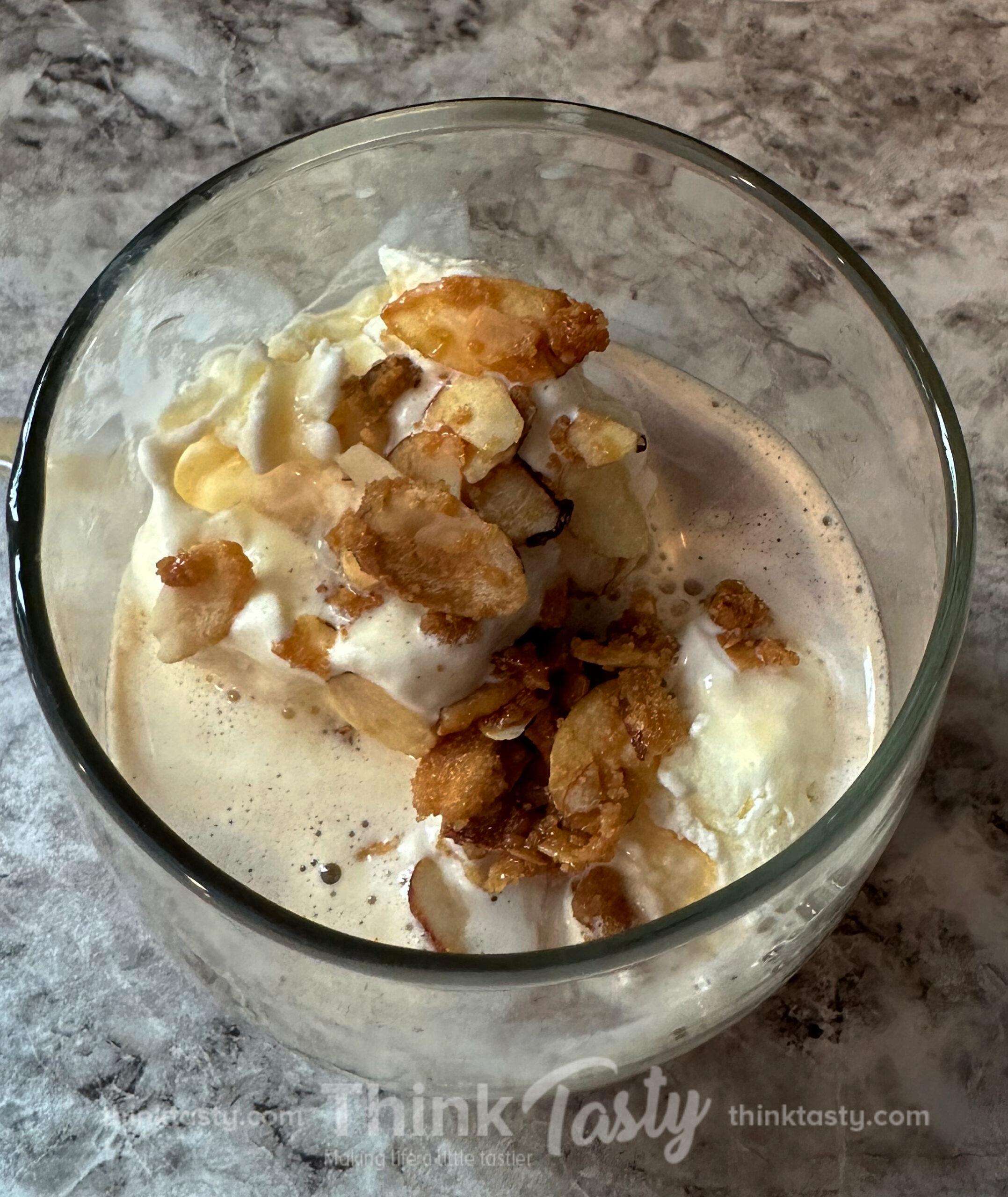 Double almond affogatto top