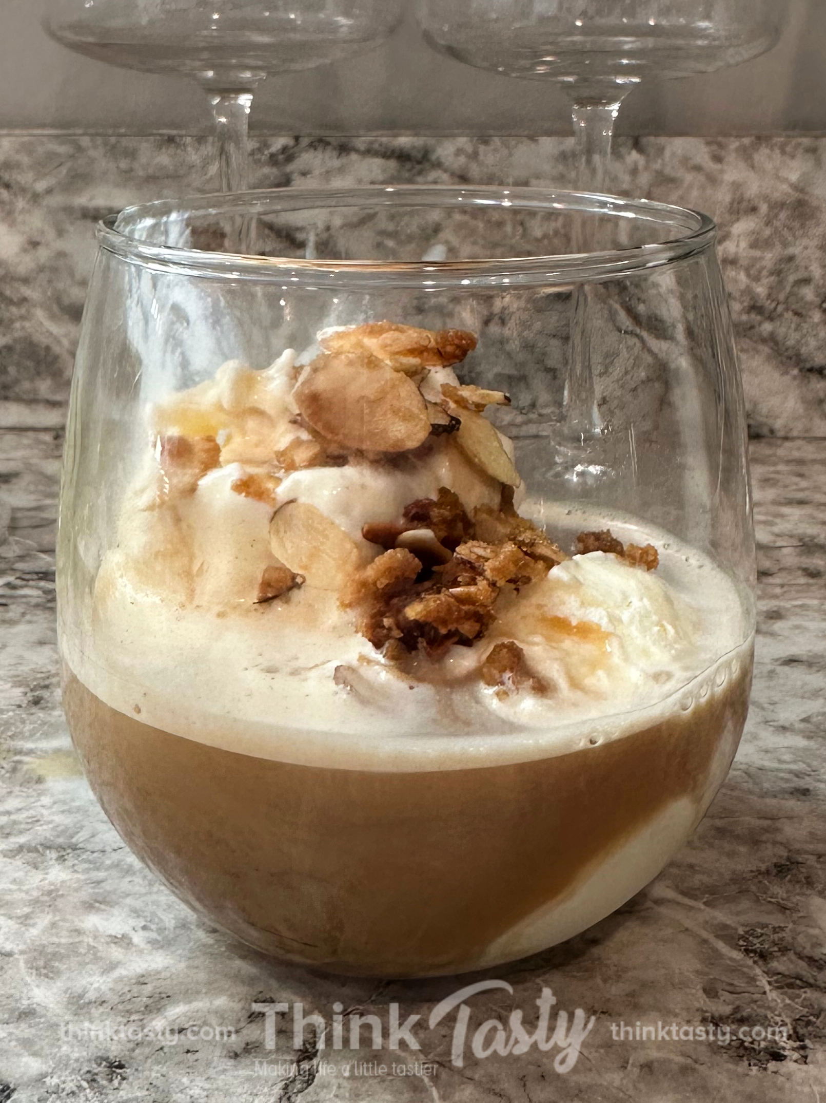 Double almond affogatto